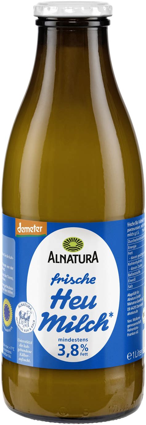 Frische Heumilch L In Bio Qualit T Von Alnatura