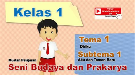 Video Pembelajaran Sbdp Kelas 1 Tema 1 Subtema 1 Youtube