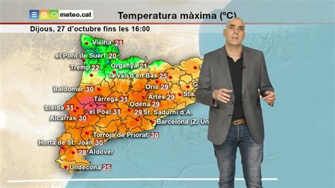 Predicció general per a divendres 28 10 2022 núvols alts i mitjans