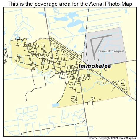 Aerial Photography Map of Immokalee, FL Florida