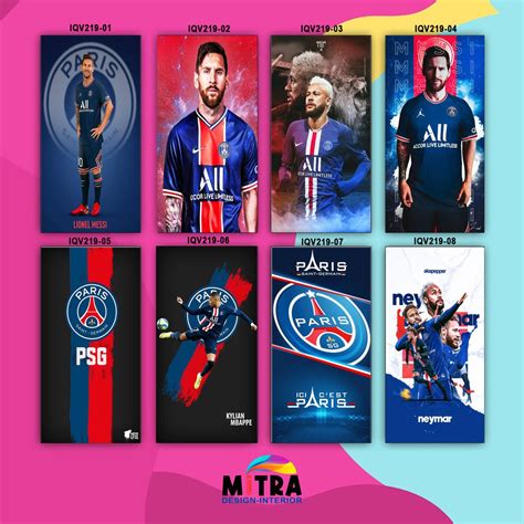 Jual Hiasan Dinding Club Sepak Bola Psg Lionel Mesi Neymar Poster Kayu