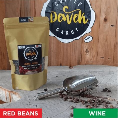 Jual Kopi Wine Arabika Gr Coffee Red Beans Shopee Indonesia