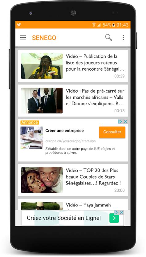 Senego Actualit Au S N Gal Applications Android Sur Google Play