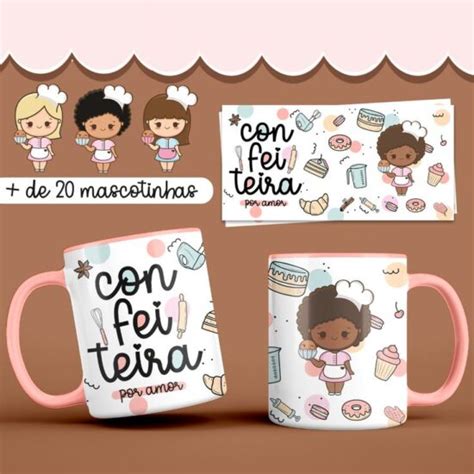 Arte Para Canecas Confeiteira