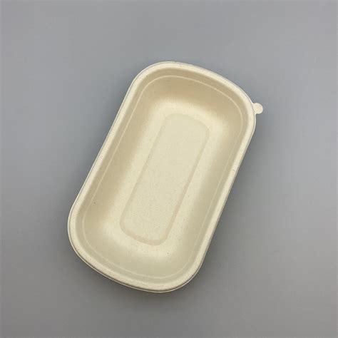 Compostable Sugarcane Bagasse Disposable Fast Food Lunch Box 1000ml