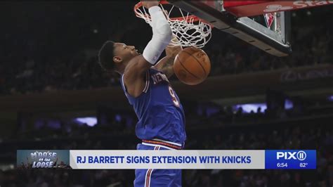 Moose On The Loose RJ Barrett Agrees To Contract Extension With Knicks