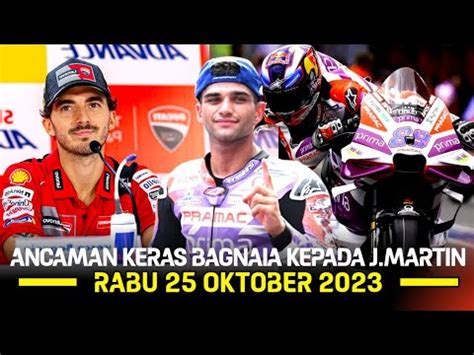 TEBAR ANCAMANPERSAINGAN SENGIT BAGNAIA VS JORGE MARTIN DI MOTOGP