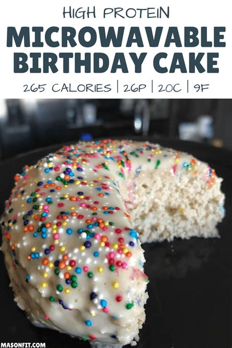 Microwavable High Protein Birthday Cake: Healthy Mug Cake Recipe