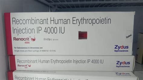 Renocrit 4000iu Recombinant Human Erythropoietin Prescription At Rs