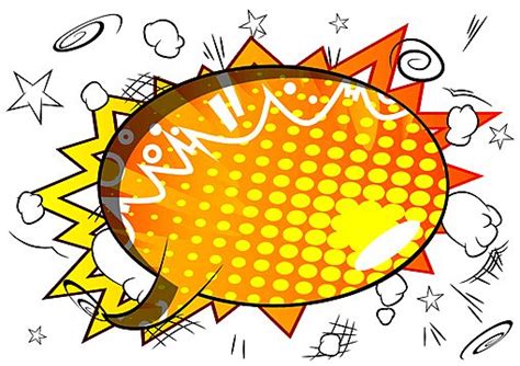 Comic Speech Bubbles Vector Art Png Vector Illustrated Retro Comic Book Background With Big