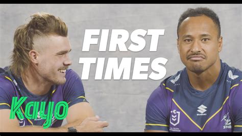 Footy Players Talk First Times NRL Kayo Sports YouTube