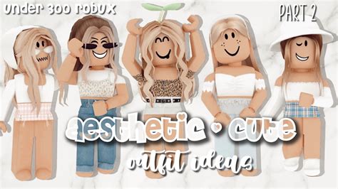 5 Aesthetic Cute Roblox Outfits Under 300 Robux With Links And Codes