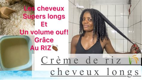 75 masque à la CRÈME DE RIZ pour avoir des cheveux lisses une pousse