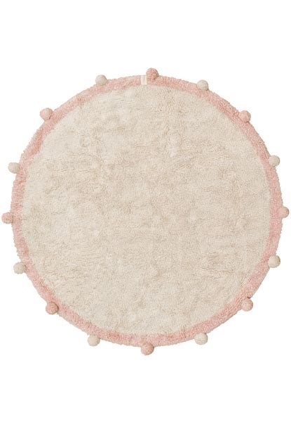 Ковер хлопковый см Lorena Canals Cotton Pom poms Vintage Nude круг купить с доставкой