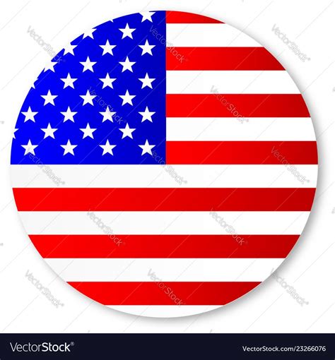 Stars And Stripes Circle Royalty Free Vector Image