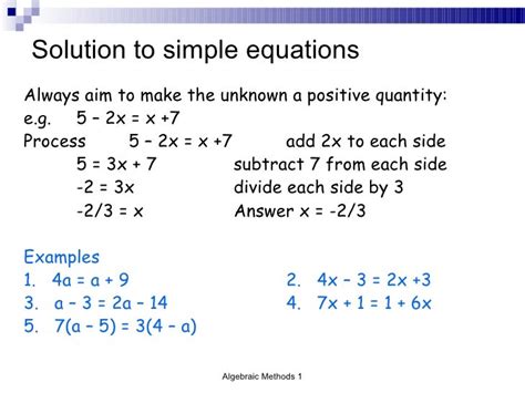 Chapter 2 Algebraic Methods 2