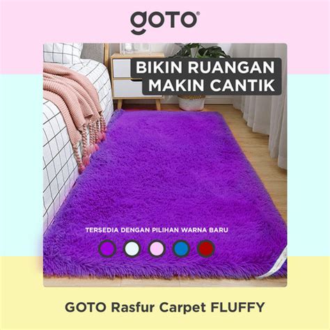 Jual Goto Fluffy Rasfur Carpet Karpet Lantai Bulu Tebal Alas Duduk