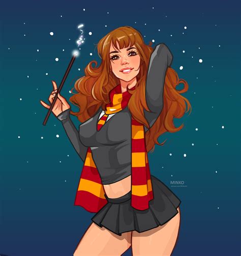 Hermione Granger Wizarding World And 1 More Drawn By Olenaminko