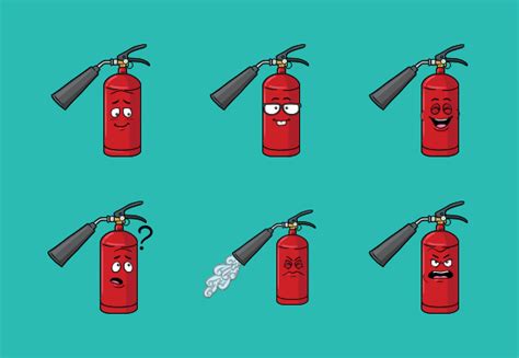 Fire Extinguisher Emoji Cartoons Icons By Vector Toons Cartoon Icons ...