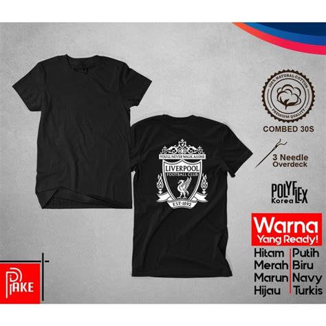 Jual Original Kapake Cocept Kaos Liverpool Logo Blkg Cotton Combed S