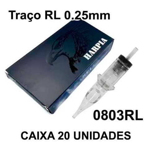 Questa Tattoo e Piercing Cartucho HARPIA 0 25mm 0803 Traço RL CAIXA