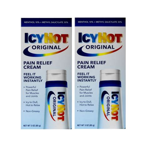 2 Pack Icy Hot Pain Relieving Cream Extra Strength 3oz Each Walmart