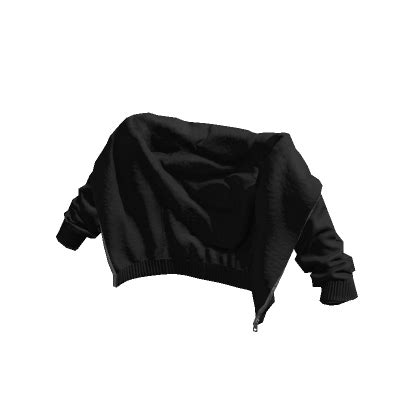 Black Draped Hoodie's Code & Price - RblxTrade