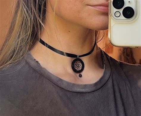 Black Velvet Choker Choker Collar Black Choker Gothic Choker Lava