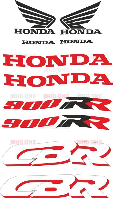 Honda Cbr 900 Rr 1994 Red Stickers Set Mxgone Best Moto Decals