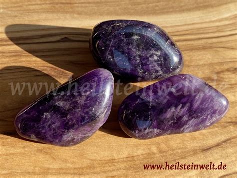 Heilsteinwelt Amethyst Trommelstein Tintig Sambia Heilsteine