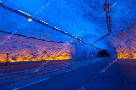 Laerdal tunnel, Norway, the longest road tunnel in the world — Stock Photo © javarman #17150543