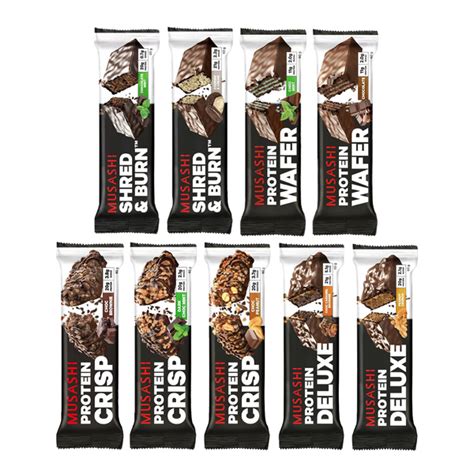 Musashi Protein Bars Mix Pack Box Of 12 360activ