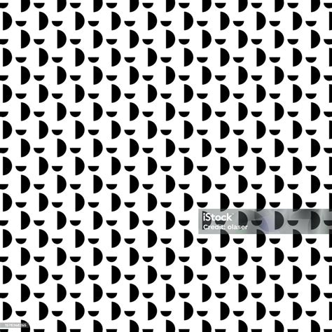 Semi Semi Circle Pattern Stock Illustration - Download Image Now - Abstract, Backgrounds, Black ...