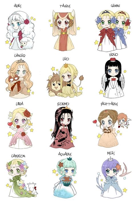 Chibi Zodiac By Louna Ashasou On Deviantart