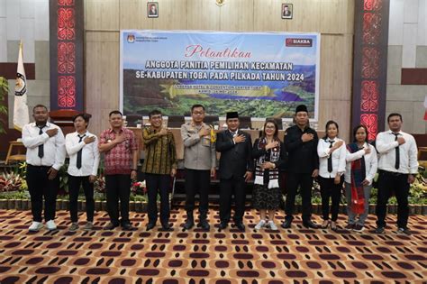 Anggota Ppk Se Kabupaten Toba Dilantik Ini Pesan Kapolres Akbp