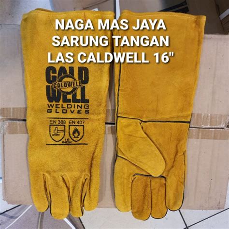 Jual SARUNG TANGAN LAS KULIT 16 INCH CALDWELL WELDING GLOVES 16