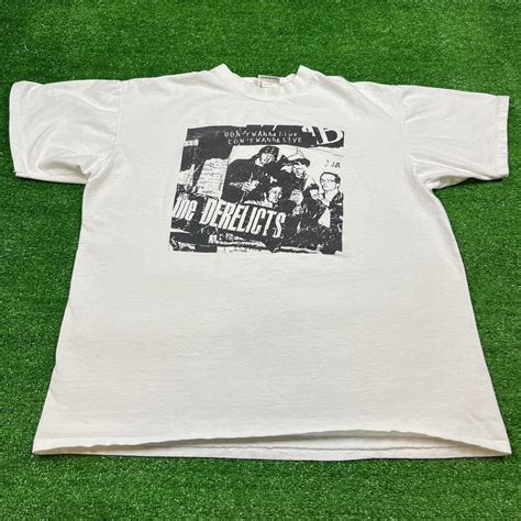 1980s The Derelicts Punk Rock Band T Shirt Undergroun… Gem