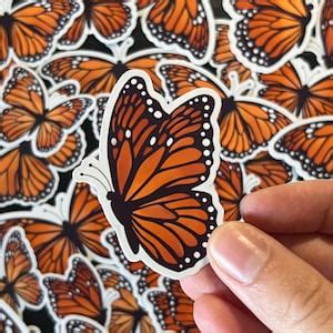 Monarch Butterfly Sticker Pack Etsy