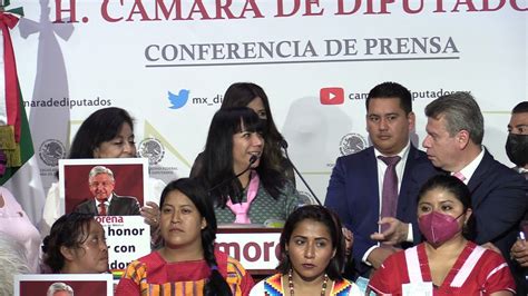 19 10 2021 Conferencia de prensa de la Dip Salma Luévano Luna YouTube