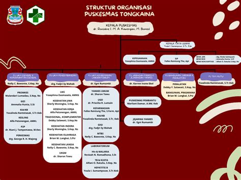 struktur organisasi puskesmas tongkaina