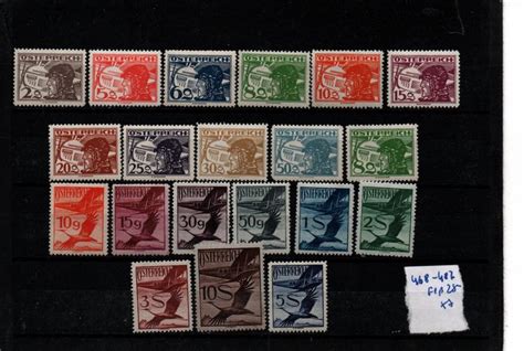 Austria 1925 1925 Airmail Issue 1925 Complete Set Mint Never Hinged