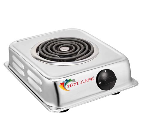 Buy Hot Life Electric HOT Plate G Coil WATTS Chrome With Way Rotary Switch Made In India
