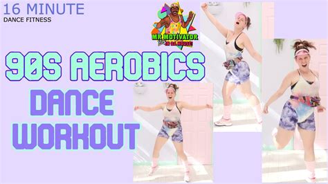 90s Aerobic Dance Workout Non Stop Low Impact No Jumping