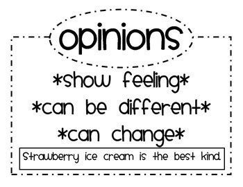 Fact and Opinion Posters by Learn Grow Teach Repeat | TpT