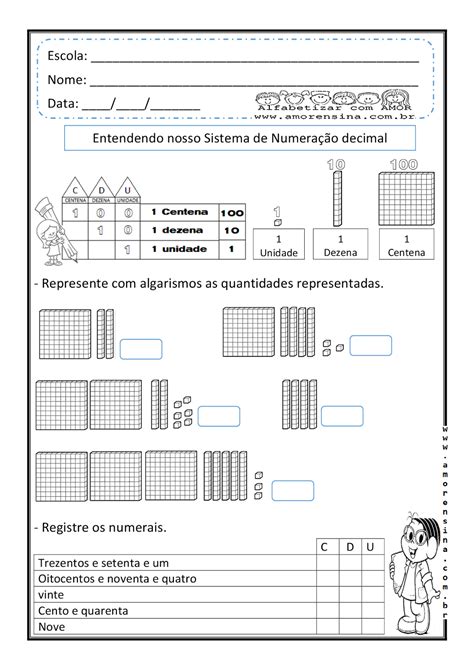 Atividades De Matematica 4 Ano Sistema De Numeração Decimal