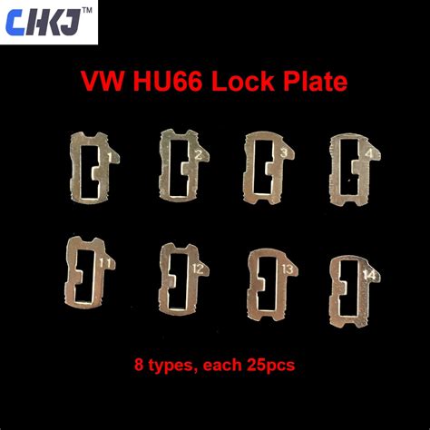 Chkj Pcs Lot Car Lock Reed Hu Plate For Audi Vw Volkswagen Plate