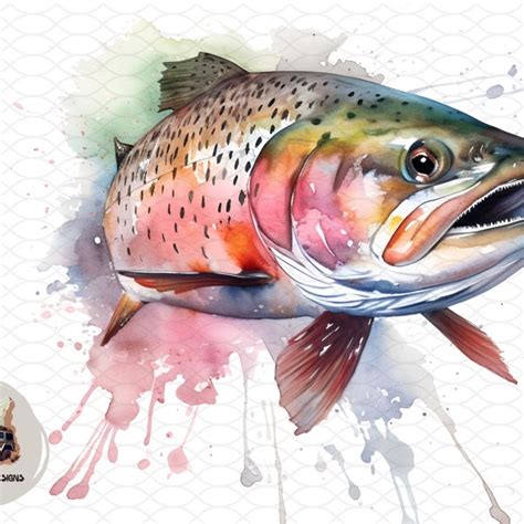 Rainbow Trout Art - Etsy