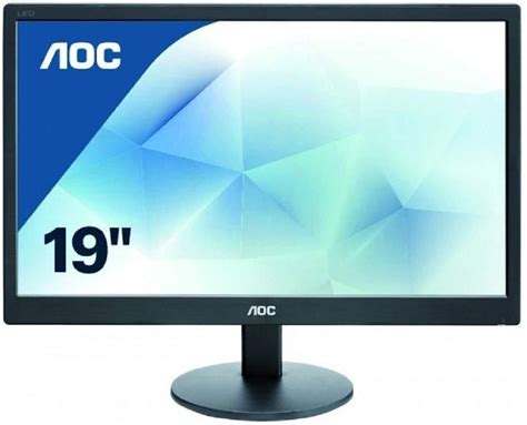 Black AOC 18.5 inch LED E970SW, Softech Computers | ID: 20387330348