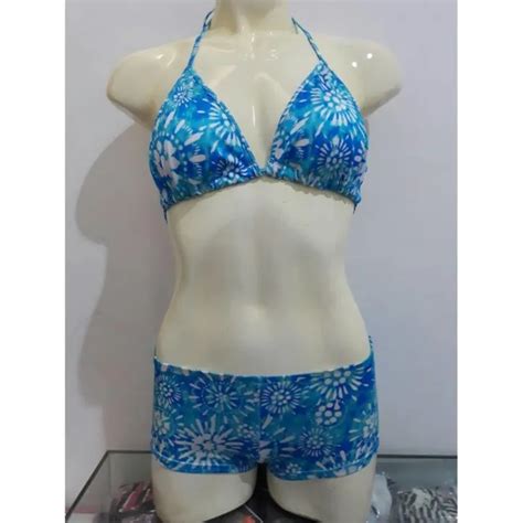 BIKINI SEGITIGA BOXER BIRU ABSTRAK BK 3302 XO Lazada Indonesia