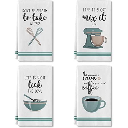 Amazon Patelai 4 Pieces Funny Kitchen Towels Dish Towels With